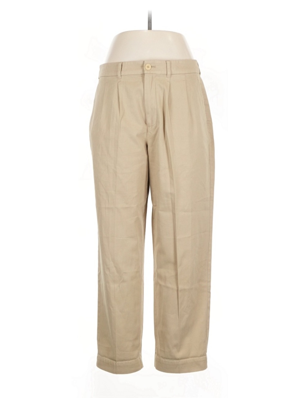 AYR Women's Pleated Chino Trousers in Tan